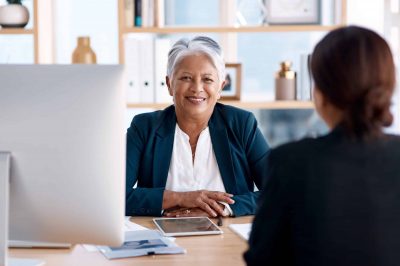 CHRO and HR Leader building trust through an in-person meeting